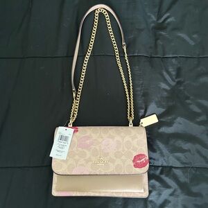 Coach Tan and Pink Women's Bag BRAND NEW WITH TAGS NEVER USED